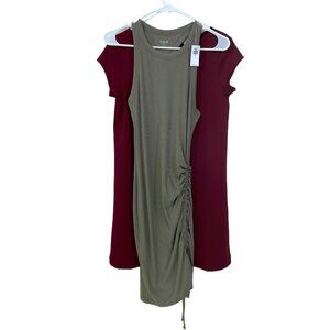 NWT LOT of 2 GAP/OLD NAVY Size XS Sleeveless & Short Sleeve Dresses Stretch‎ New